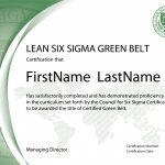 Lean Six Sigma Green Belt Certification