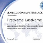 Lean Six Sigma Master Black Belt Certification