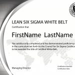 Lean Six Sigma White Belt Certification