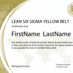 Lean Six Sigma Yellow Belt Certification