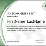 Six Sigma Green Belt: Standard Exam (Single Certification)