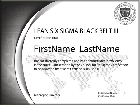 Lean Six Sigma Black Belt Certification - Level III (Self-Paced Exam Series)