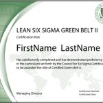 Lean Six Sigma Green Belt Certification - Level II (Standard Exam Series)