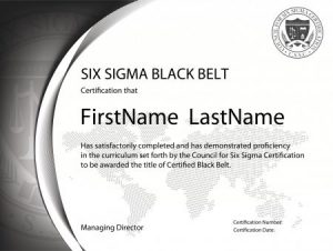 Six Sigma Black Belt Certification Six Sigma Black Belt Certification